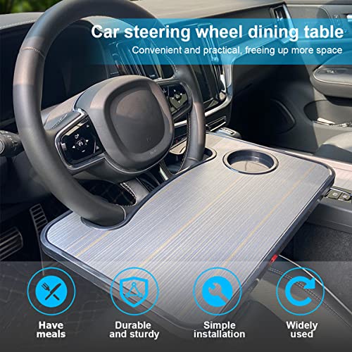 Portable Steering Wheel Tray – Multifunctional HDPE Car Dining & Work Table
